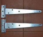10" - 250mm Medium Duty Zinc Plated Tee Hinges for Sheds, Avery, Kennel, Rabbit Hutches (121-10")